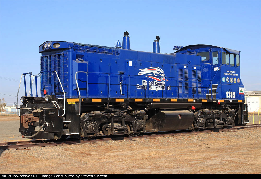 FTRX #1315 assigned Merced County Central Valley RR in former Castle AFB